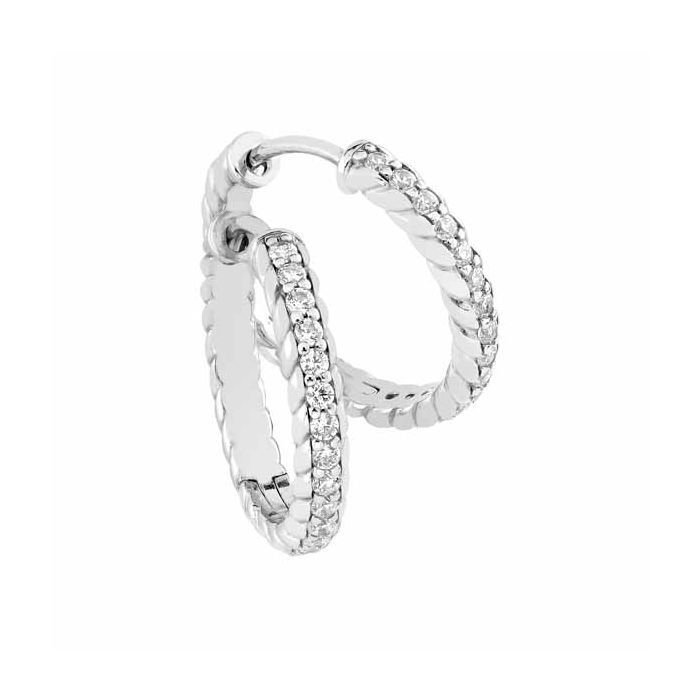Silver ringörhängen 19 x 3 mm M045027-0002