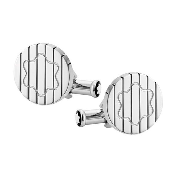 Montblanc Sartorial Stainless Steel Silver  Manschettenknöpfe MB123802