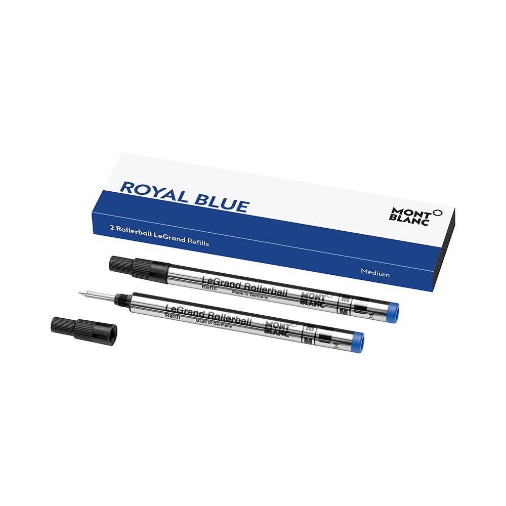 Montblanc Rollerball fyllning, Legrand Medium, Royal Blue / 2st MB128228