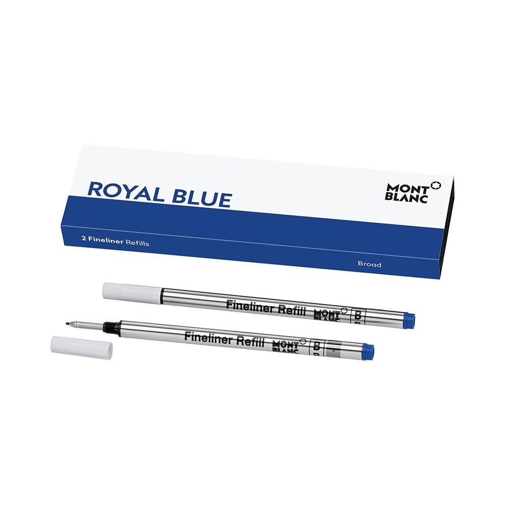 Montblanc Fineliner fyllning, Broad Royal Blue / 2st MB128249