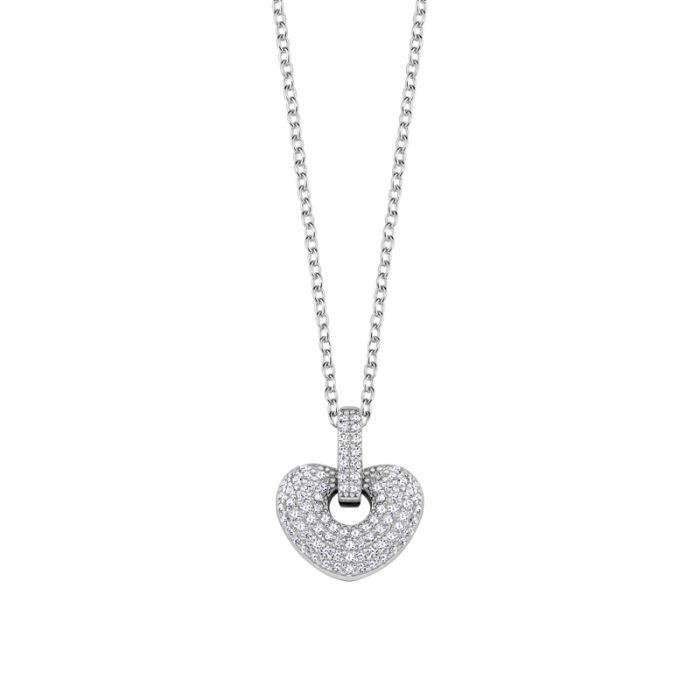  Silberne Herz-Halskette N08269