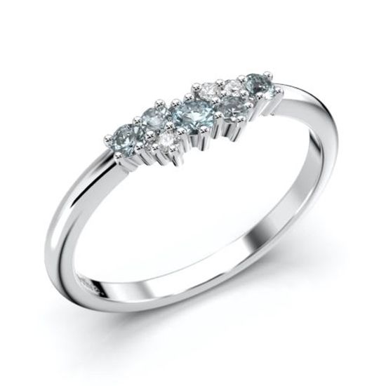 Festive Nadja Blue Diamant Ring 14-650-018B-VK-HSI1