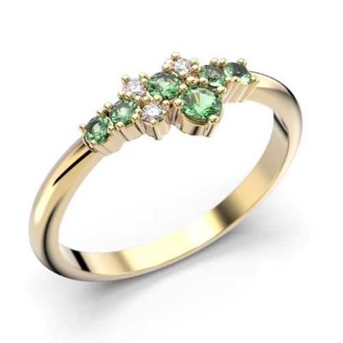 Festive Nelly Green timanttisormus 14-609-019G-KK-HSI1