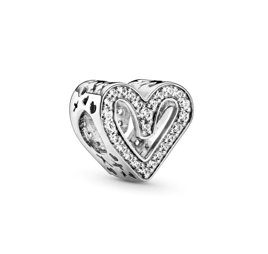 Pandora Freehand Heart Charme 798692C01