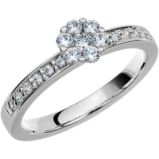 Schalins PK73 0,36 ct,  Weißes Gold