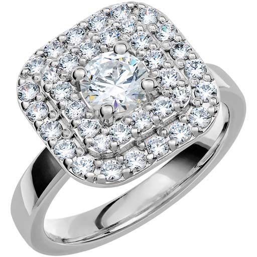 Schalins PK75 1,18 ct,  Weißes Gold