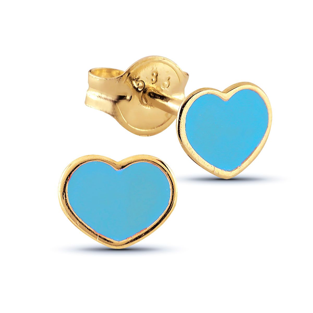 Guld örhängen RE-14668aqua