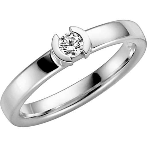 Schalins Rhen 0,15 ct,  Weißes Gold