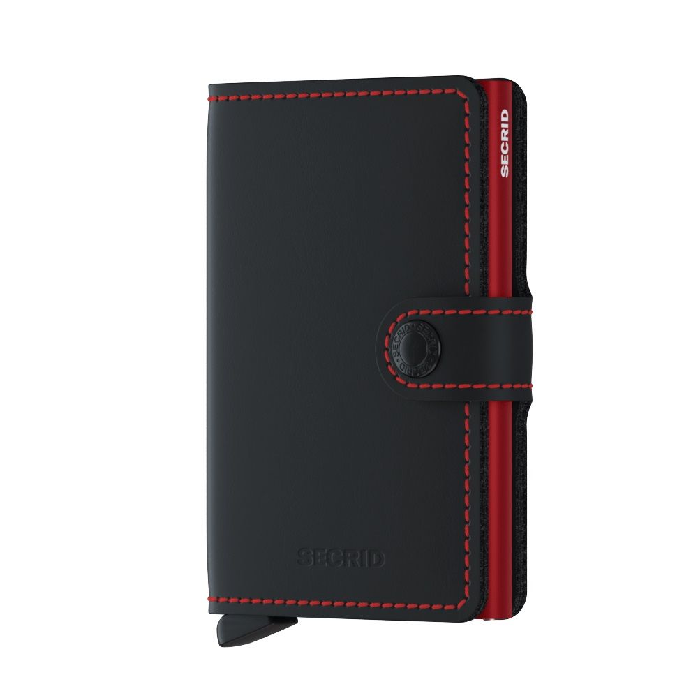 Secrid Miniwallet Matte Black-Red  MM-BLACK-RED