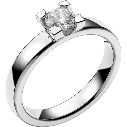 Schalins Seine 0,40 ct,  Weißes Gold