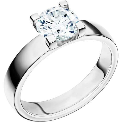 Schalins Seine 1,3 ct,  Weißes Gold