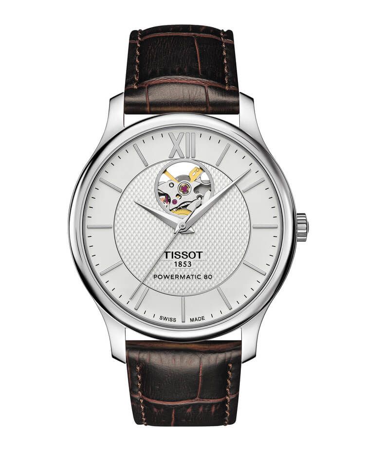 Tissot T-Classic Tradition Powermatic 80 Open Heart T063.907.16.038.00