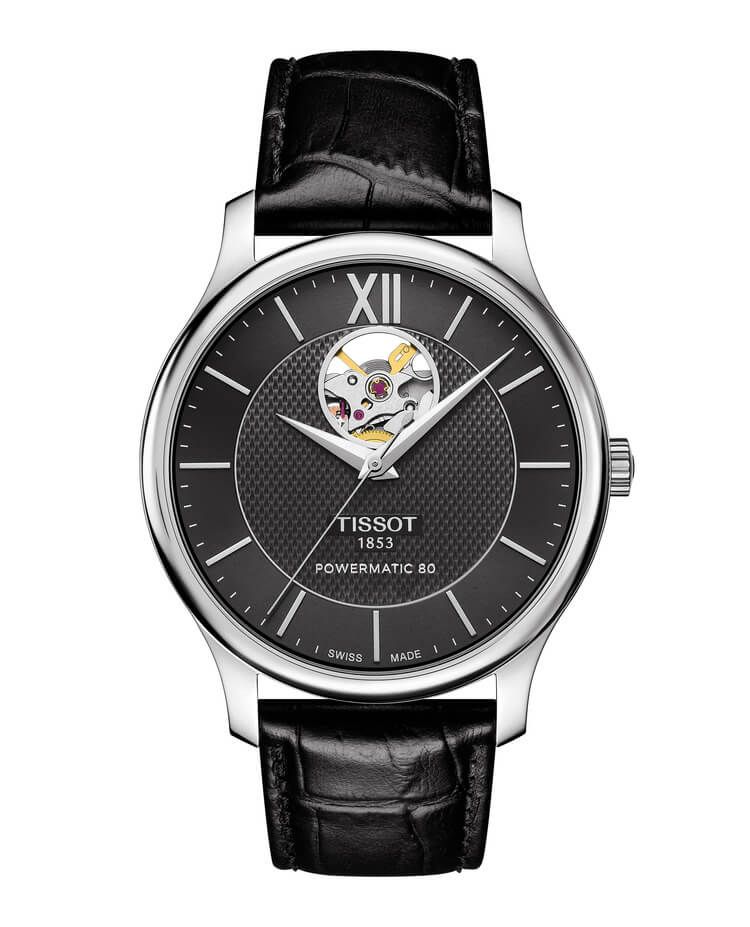 Tissot T-Classic Tradition Powermatic 80 Open Heart T063.907.16.058.00