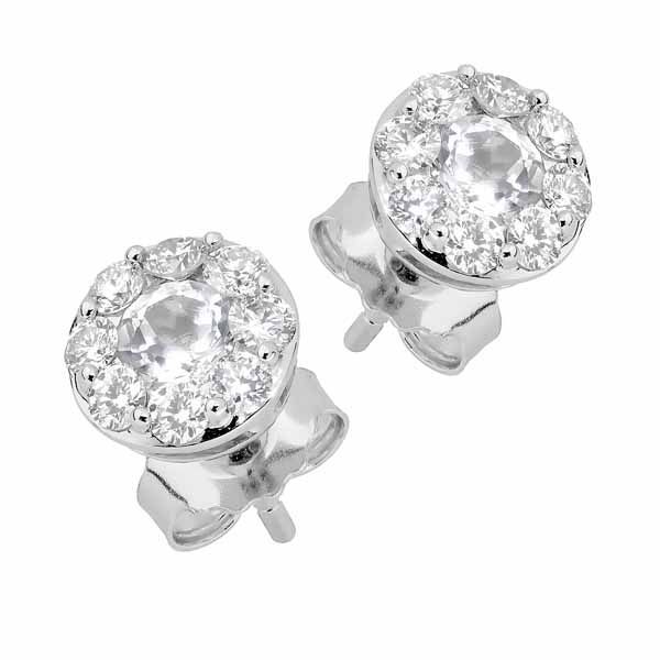 Brilliant Star Diamanten Ohrringe / topas EF06736