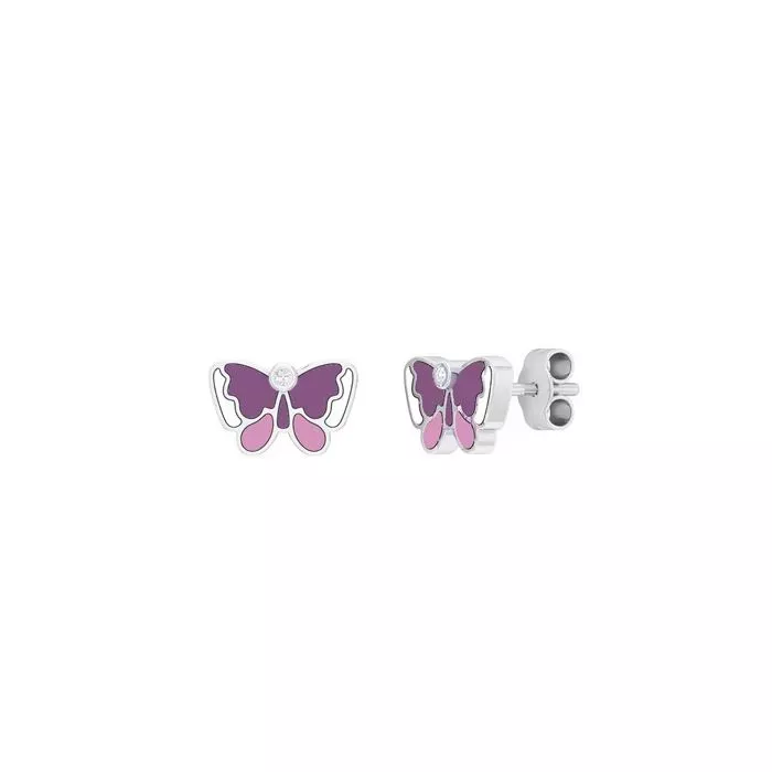 Silberohrringe, Schmetterling Y211007E-A-18-RHY1