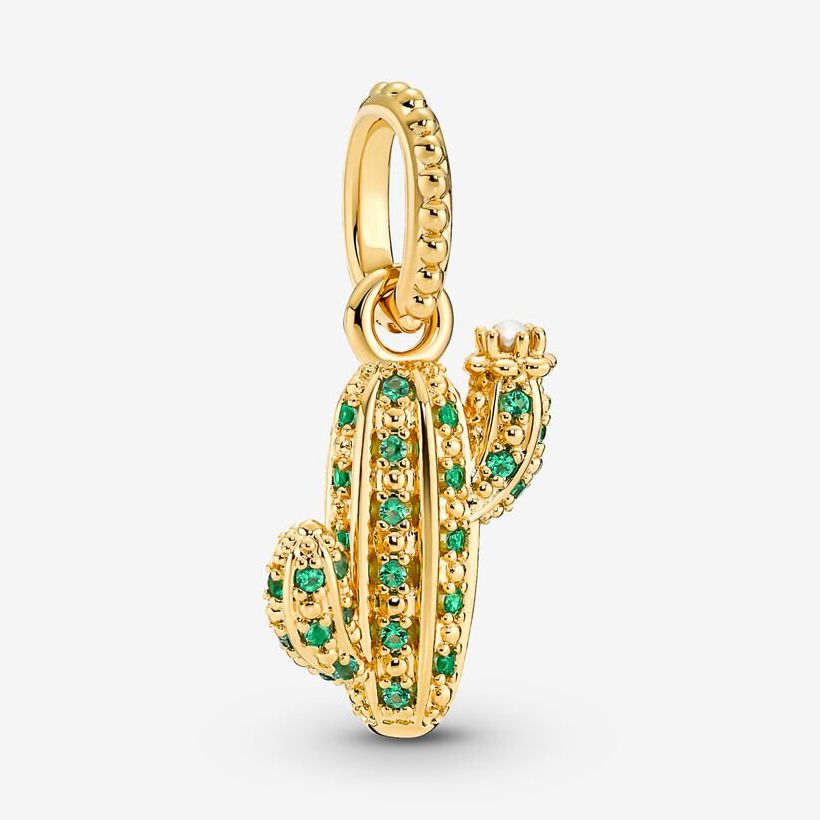 Pandora Sparkling Desert Cactus Charm 361687C01 | Kulta-Center.com