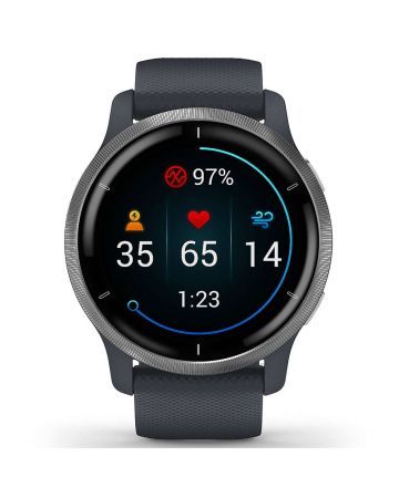 Garmin Venu 2  Blue Granite + Passivated  010-02430-10