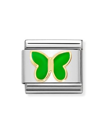 Nomination Classic Green Butterfly 030285/61