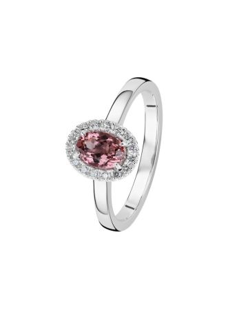 Kohinoor Olivia diamantring med rosa turmalin 033-411VTU-16