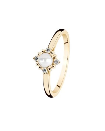 Kohinoor Celeste timanttisormus helmellä 033-440-04