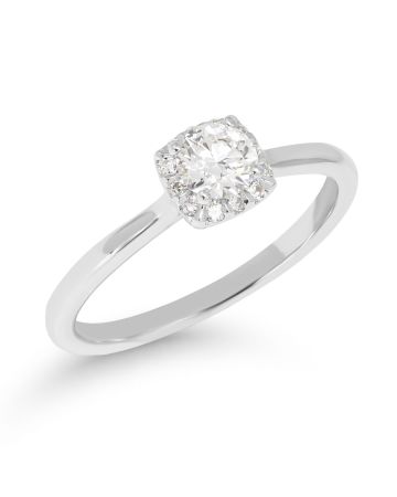Beat Of Love Cushion Halo ring/ labordiamanten R-8314LDPDW