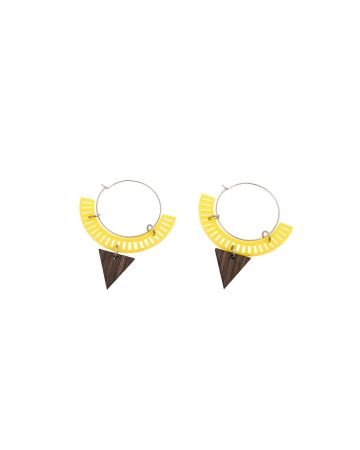 Littlebit Design keltaiset rengaskorvakorut LB12008