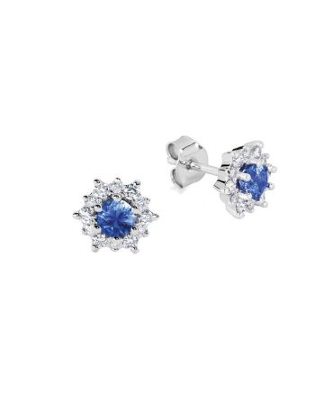 Kohinoor Kuura Diamond Earrings with Sapphire 143-268VS-30