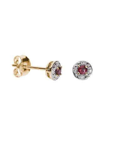Kohinoor Diamanten Ohrringe Rubin 143-P9341R