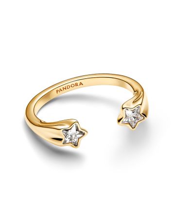 Pandora Shooting Stars Open Ring, 14K vergoldet 163582C01
