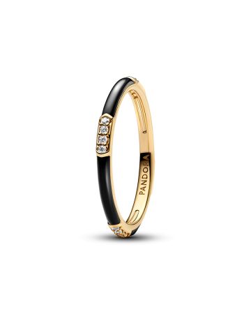 Pandora Black Enamel & Stones sormus 163686C01-1