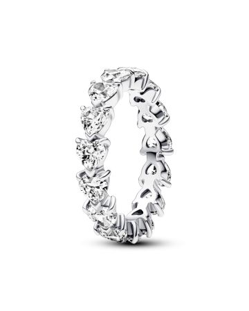 Pandora Timeless Row of Hearts Eternity sormus 193103C01-8