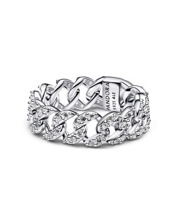Pandora Pavé Cuban Chain Ring 193557C01