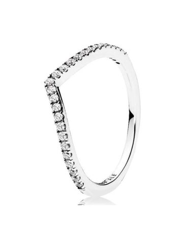 Pandora Sparkilng Wishbone sormus 196316CZ-3
