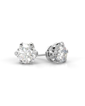 Festive Classic timanttikorvakorut, platina 205-180K-PT