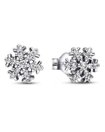 Pandora Moments Sparkling Snowflake Ohrringe 292370C01