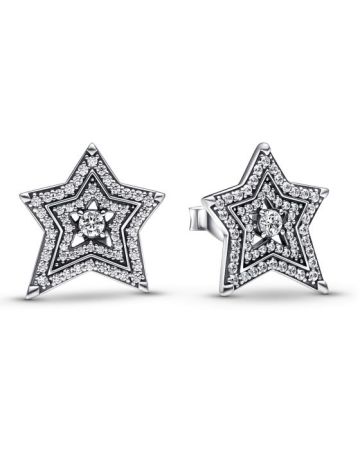 Pandora Moments Celestial Asymmetric Star Ohrringe 292415C01
