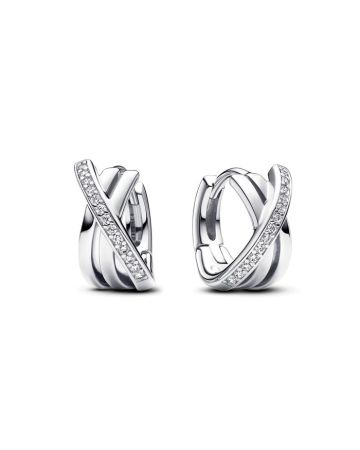 Pandora Crossover Pavé Hoop korvakorut 293150C01-1