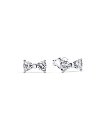 Pandora Sparkling Small Bow Stud Ohrringe 293542C01