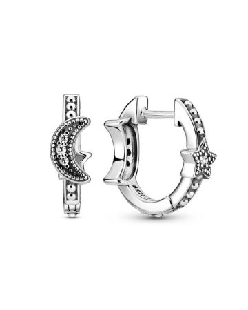 Pandora Crescent Moon And Stars -korvakorut 299152C01