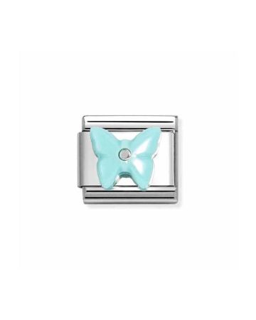 Nomination Classic Turquoise Butterfly 330509/15