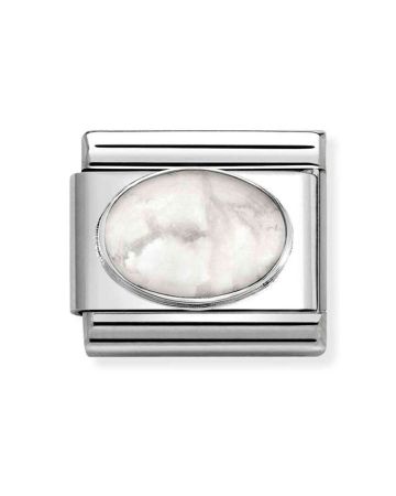 Nomination Classic Matta howlite 330510/45