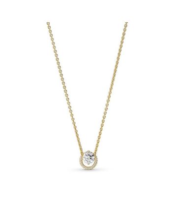 Pandora Timeless Sparkling Round Halo Halskette 45 cm 361174C01-45