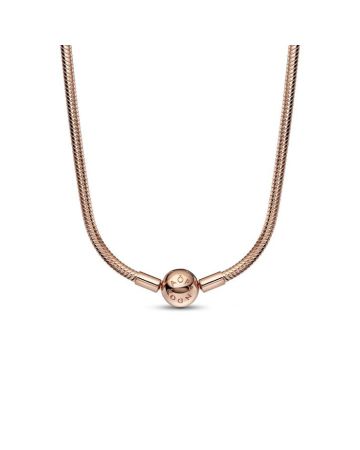 Pandora Moments Rose Snake Chain Halskette 45 cm 382234C00