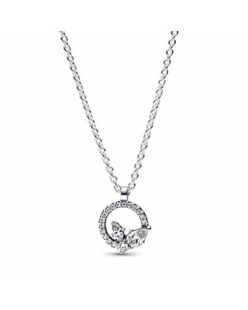 Pandora Sparkling Herbarium Circle & Cluster Halskette 392620C01