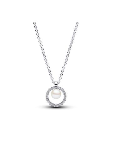 Pandora Treated Freshwater Cultured Pearl & Pavé Collier kaulakoru 393165C01-45-1