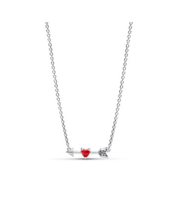 Pandora Arrow & Murano Glass Heart Halskette 393669C01-50