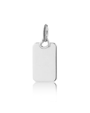 Pandora Engravable Rectangle Tag Pendant Anhänger 398611C00
