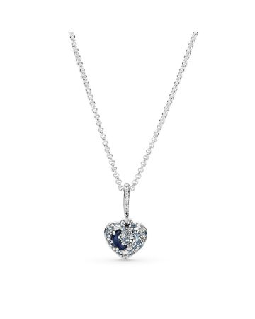 Pandora Sparkling Blue Moon & Stars Halskette 399232C01-50-1
