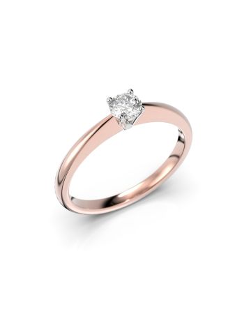 Festive Helen timanttisormus, puna- ja valkokulta 414-019-PV