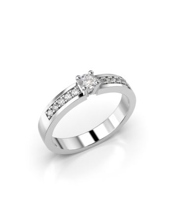 Festive Pamela timanttisormus, valkokulta 421-025-VK